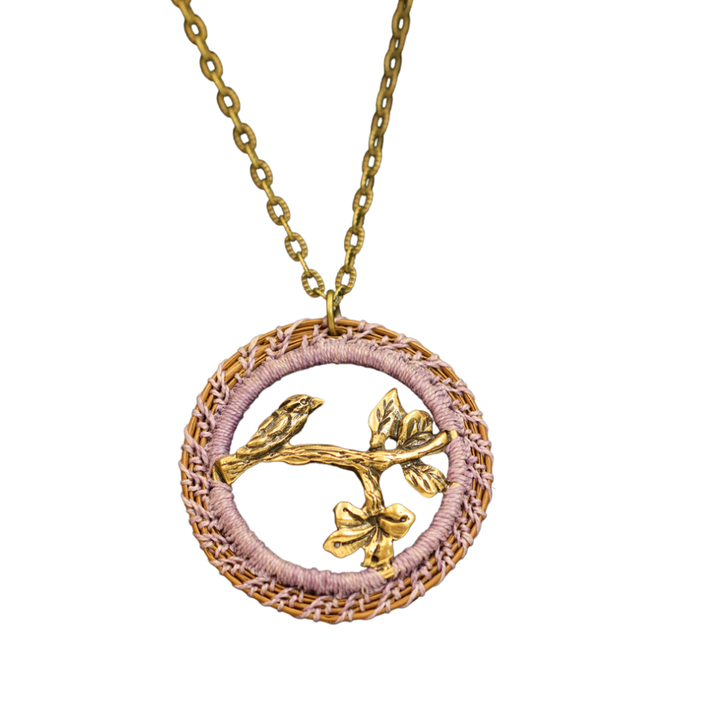 Pine Needle Pendant Necklace