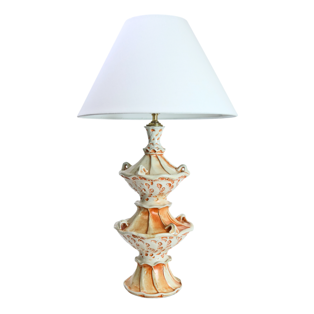 Tiered Orange Lamp