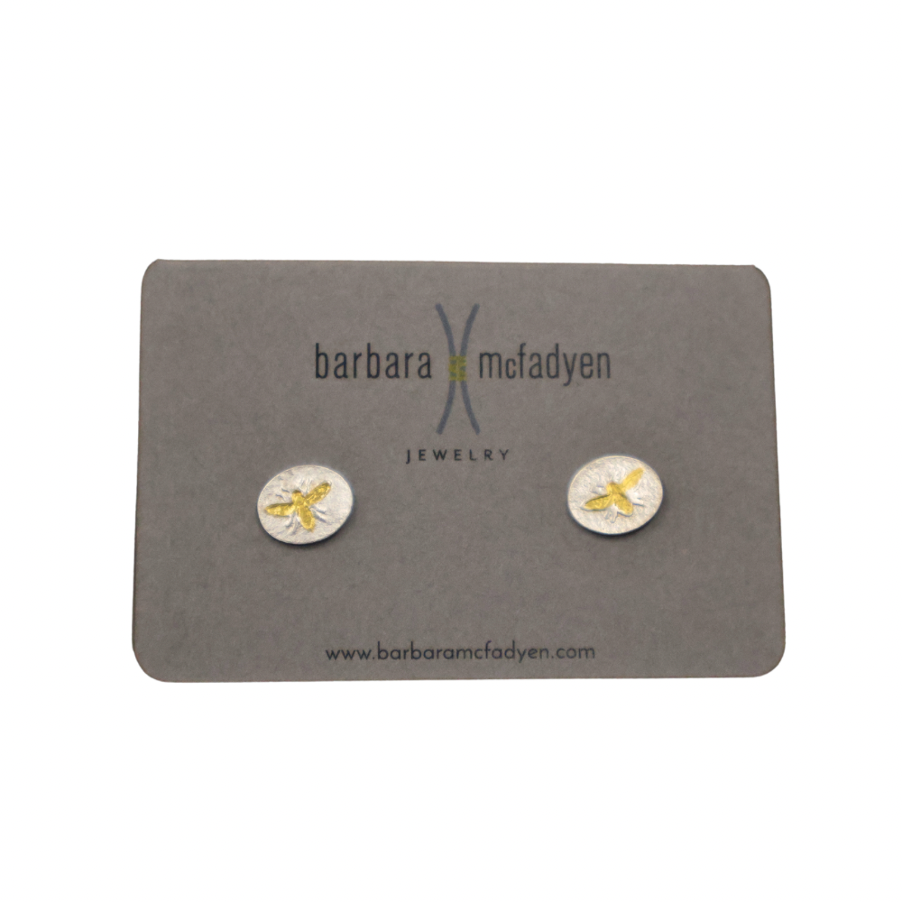 Oval Honeybee Studs