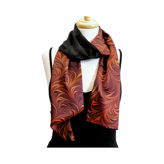 Hand Marbled Silk Scarf
