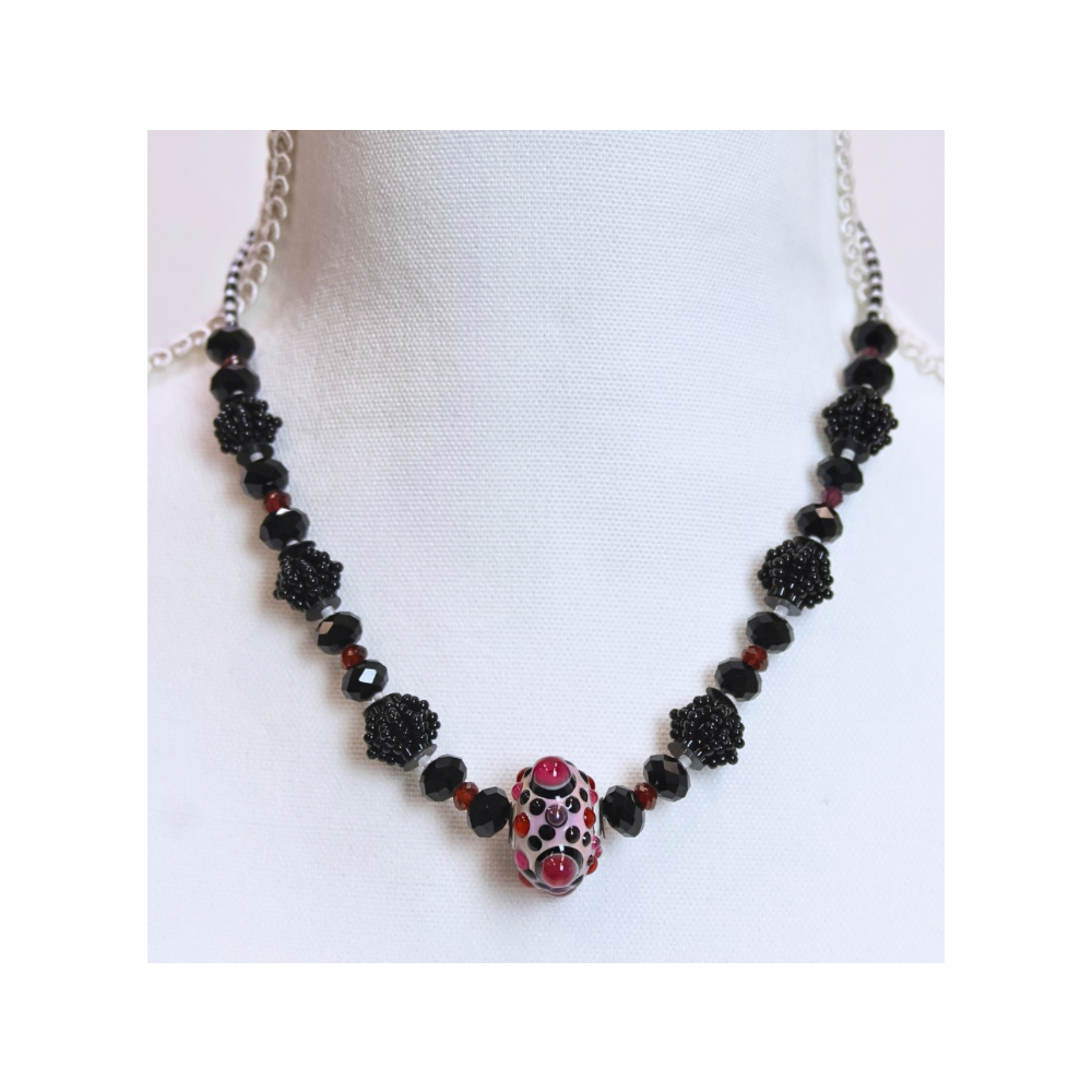 Pink Dotted Necklace