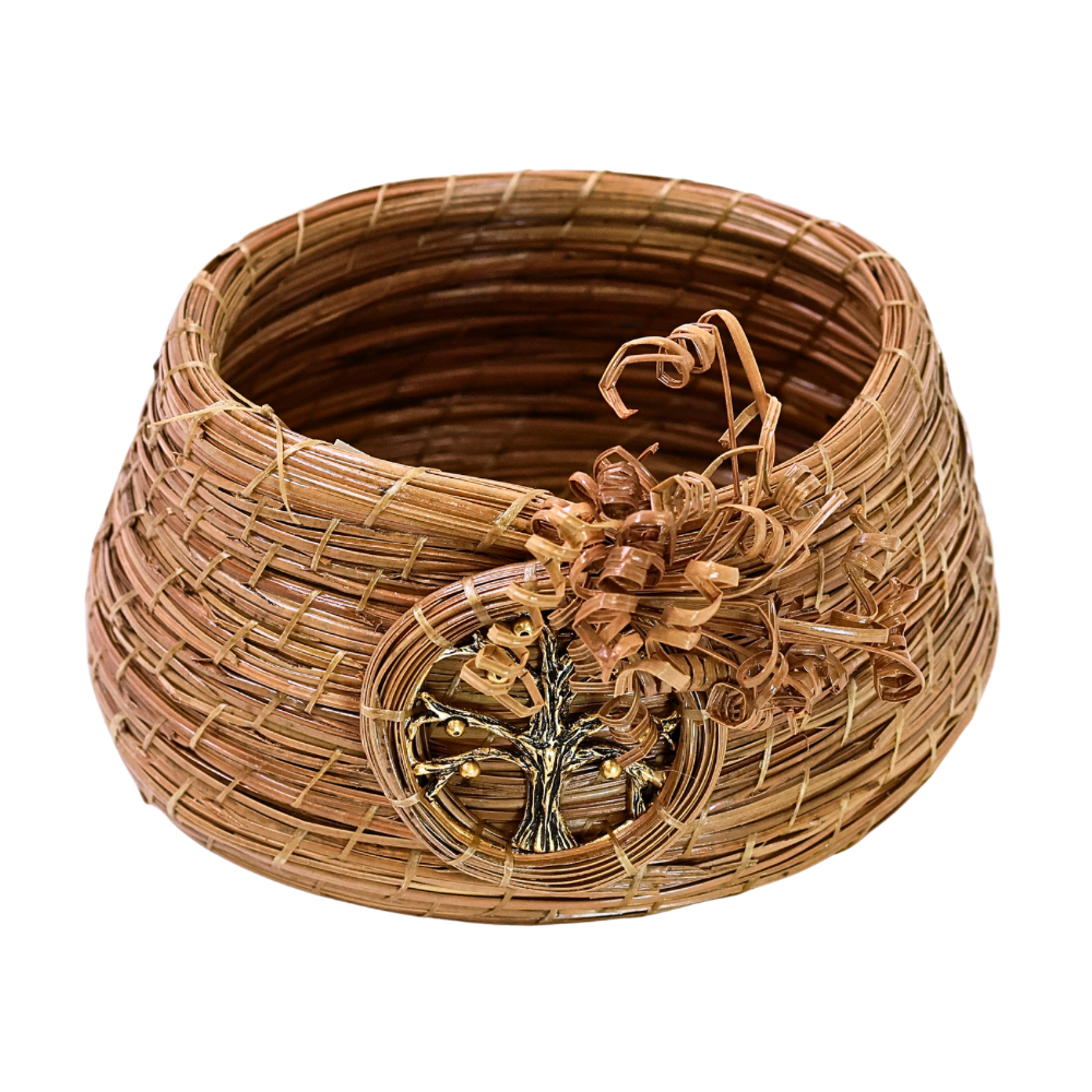 Coil Basket w/Tree of Life