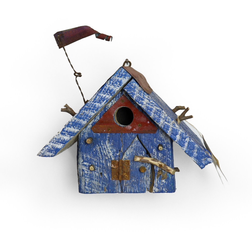 #2167 Blue Carolina Wren House