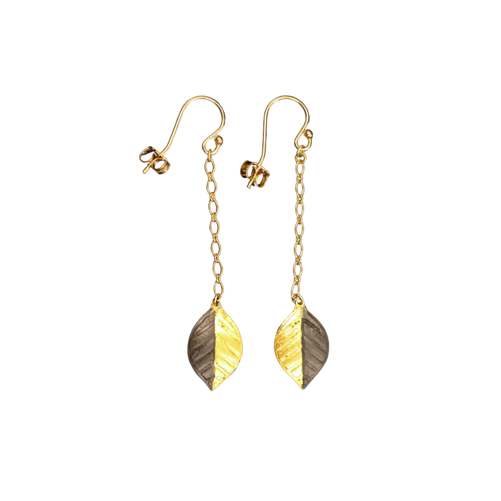 Leaf Droplet Earrings