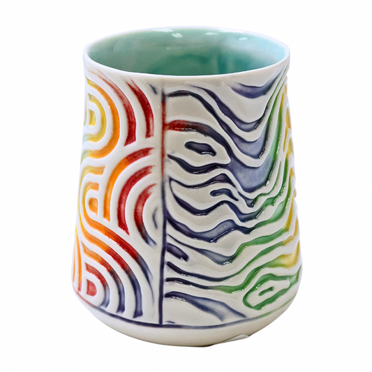 Patterned Cups - Rainbow