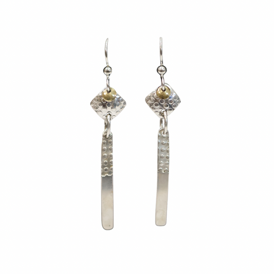 Two-Tone Geometric Series Earrings