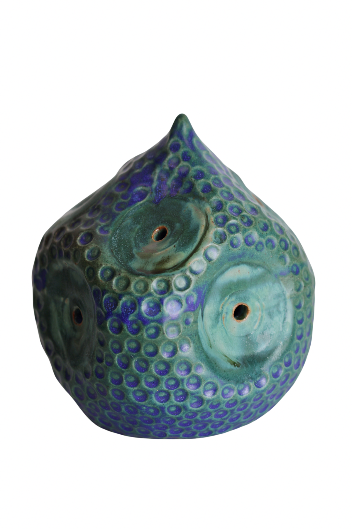 Blue Peaked Vase