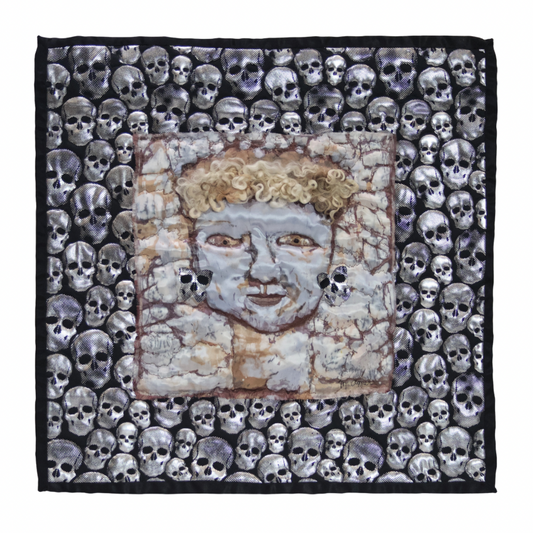 #9 Silver Memento Mori Quilt