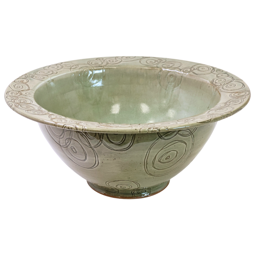 Large Etched Bowl