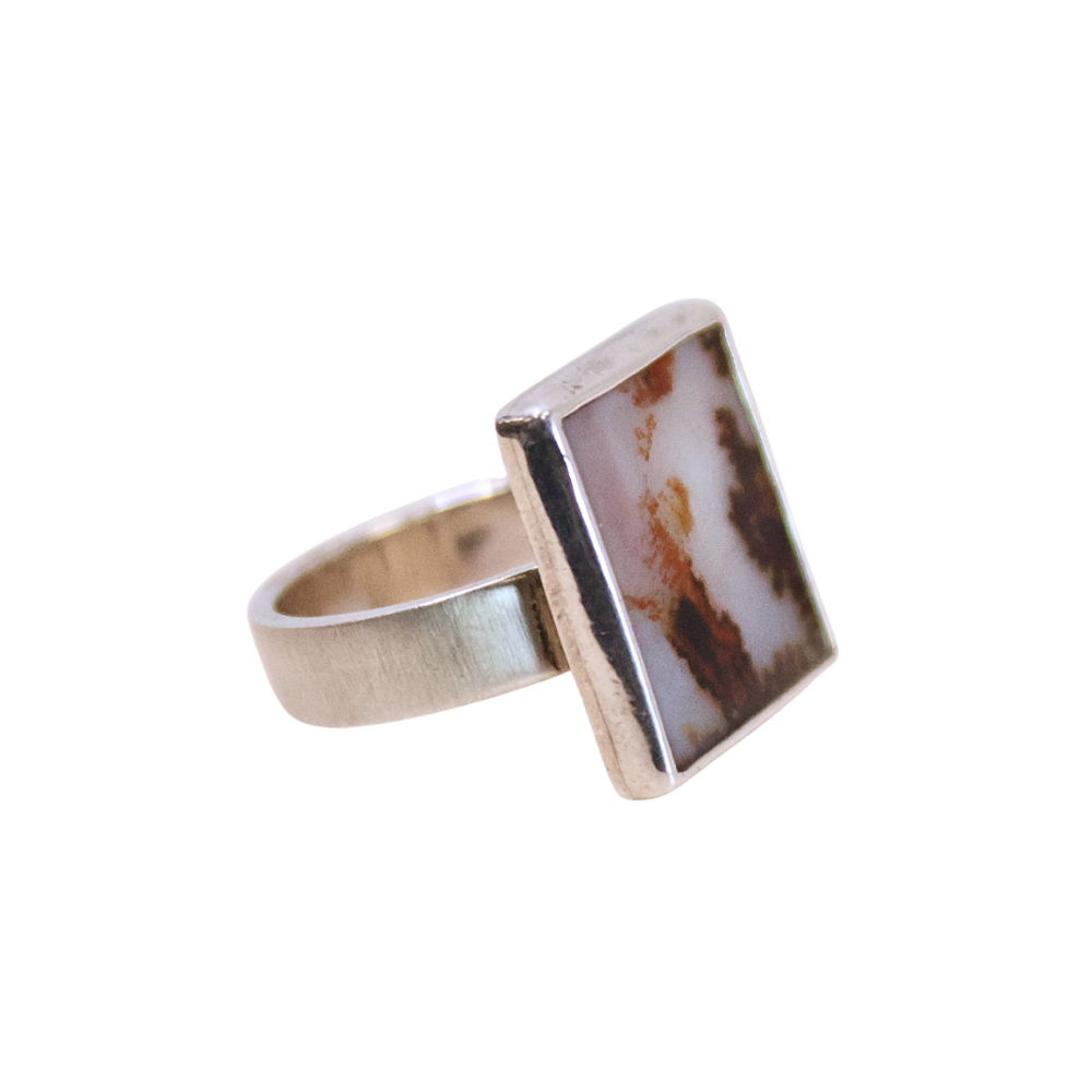 Square Agate Ring