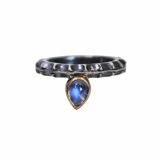 Ossis Ring Sz7 Moonstone SS/14k
