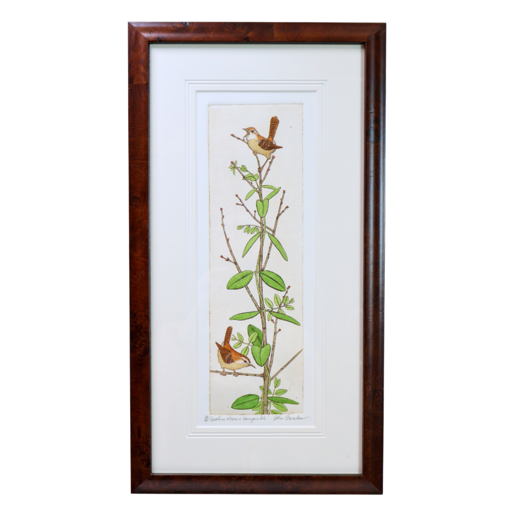 Carolina Wrens & Honeysuckle (38/50, 10x18)