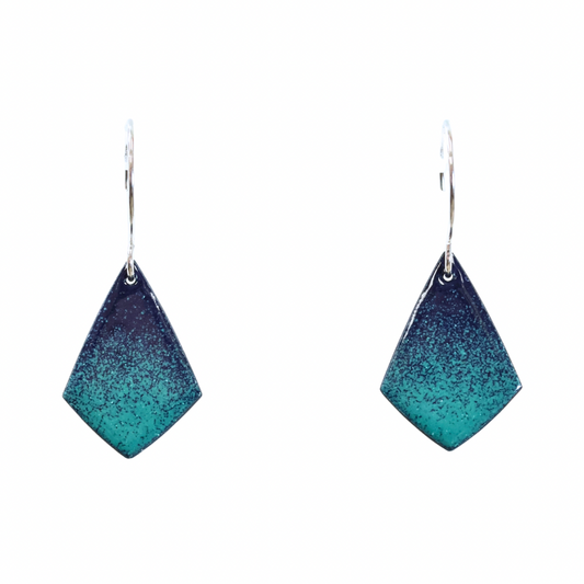 Sm. Diamond Fan Earrings. Midnight GFE6