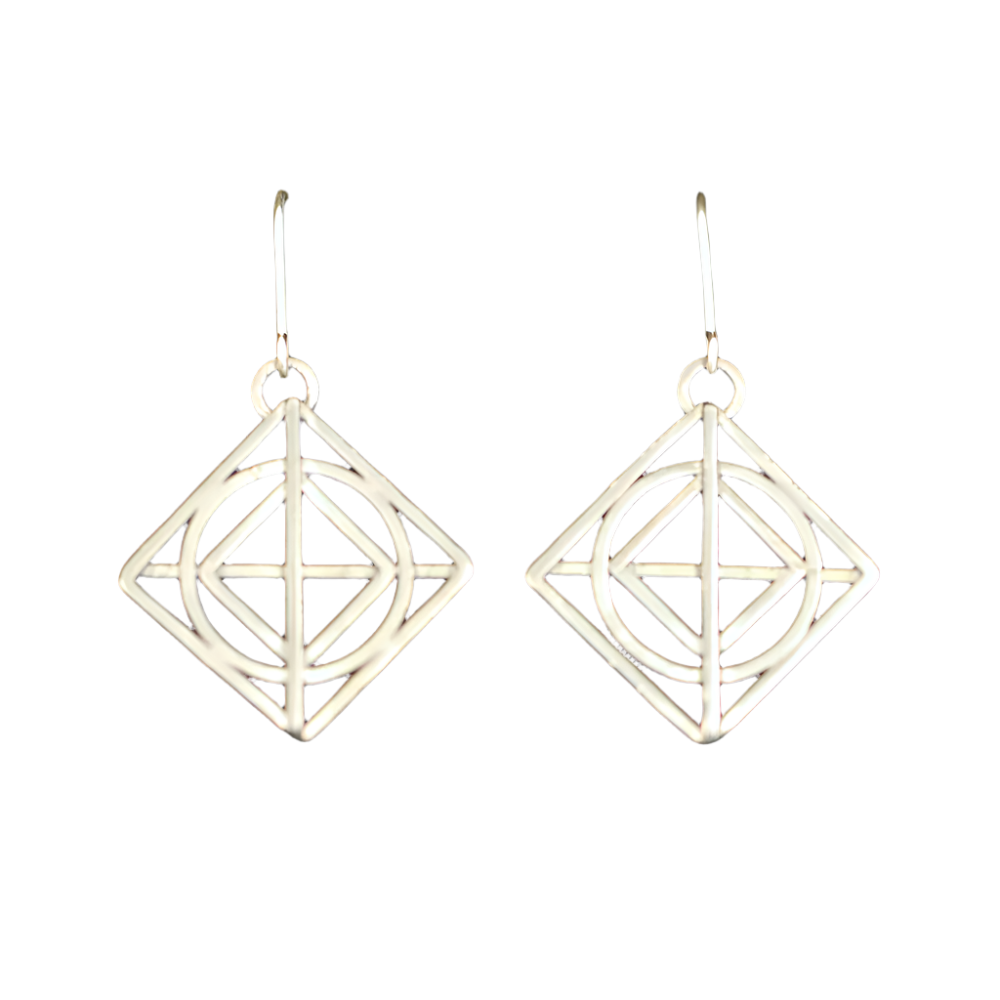 Square Loft Window Earrings