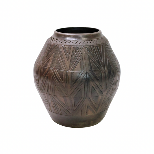 Black Terra Sigillata Pot 6.19 6