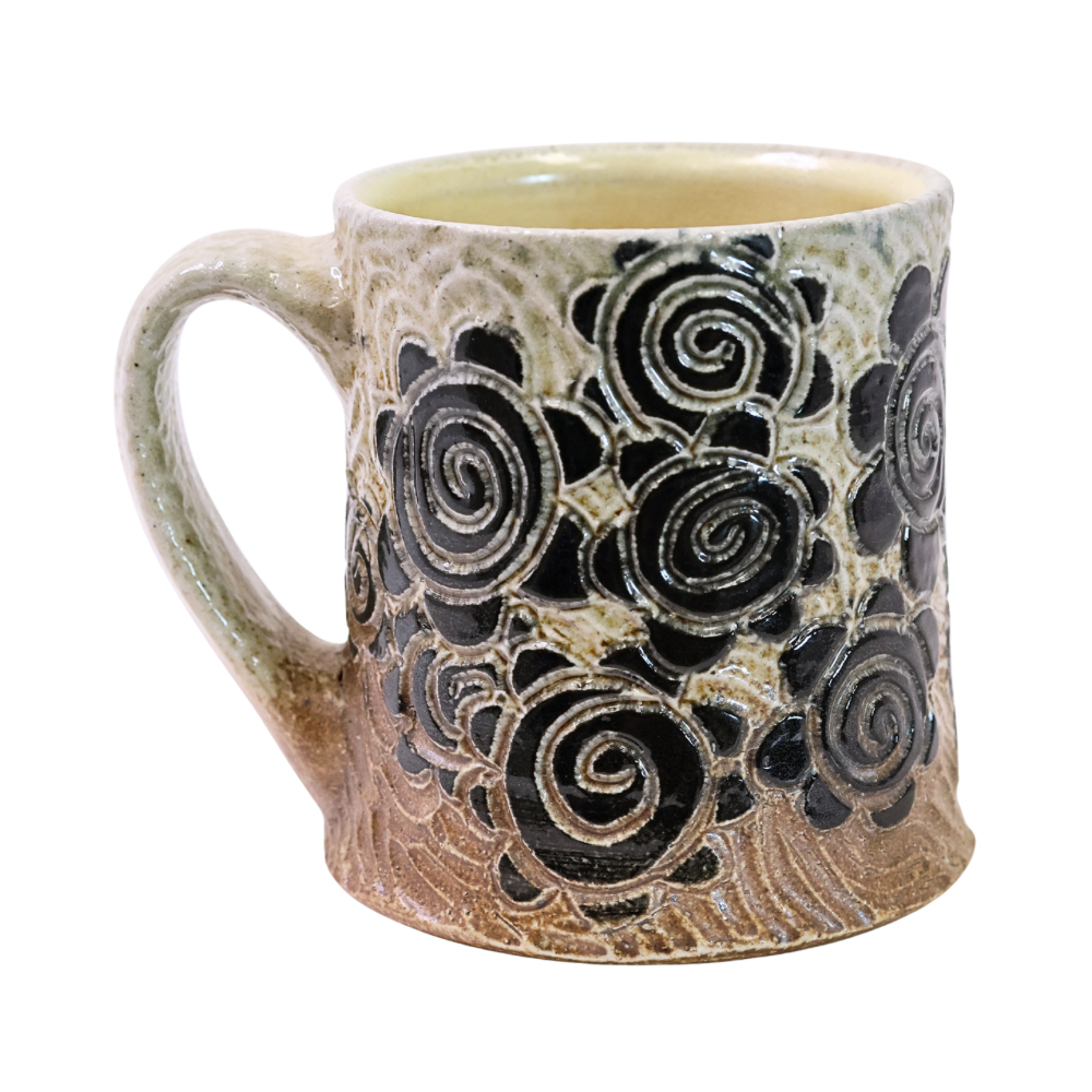 Flower Mug (BLK/Nat.)