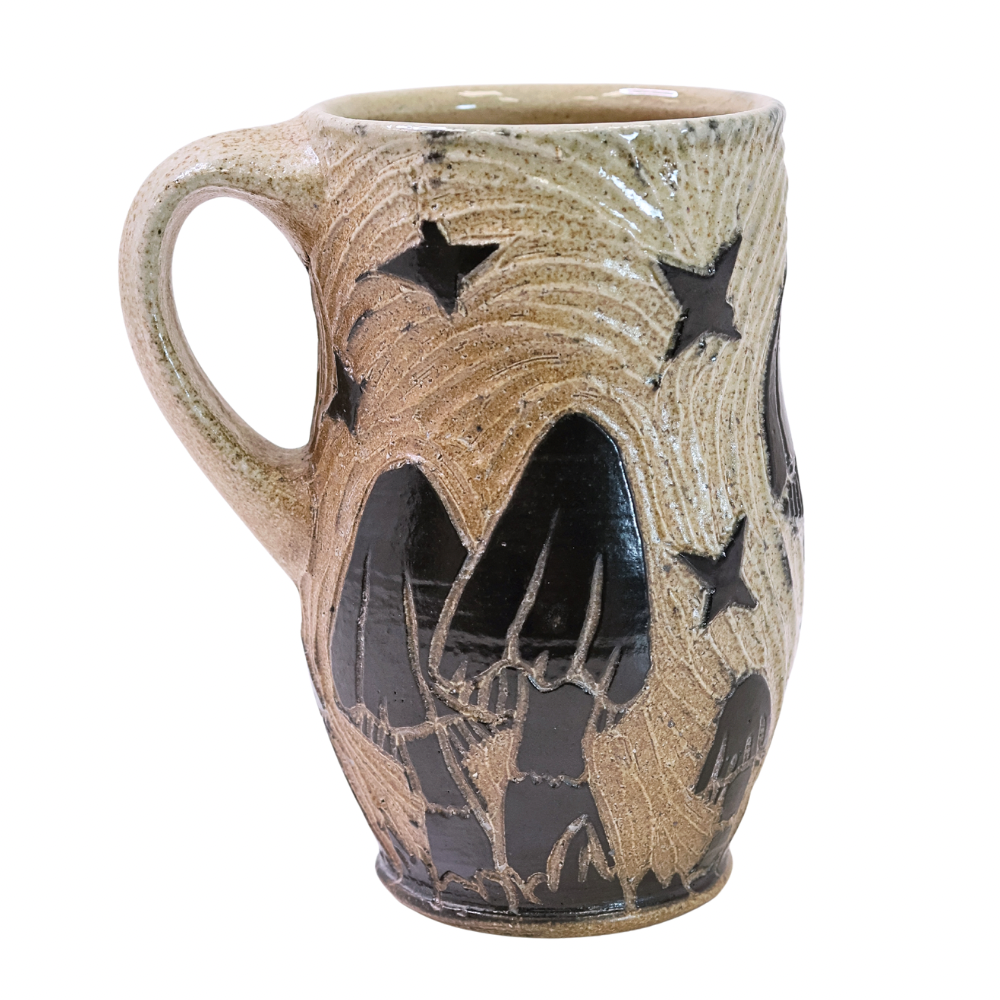 Mushroom Mug (Blk/Nat)