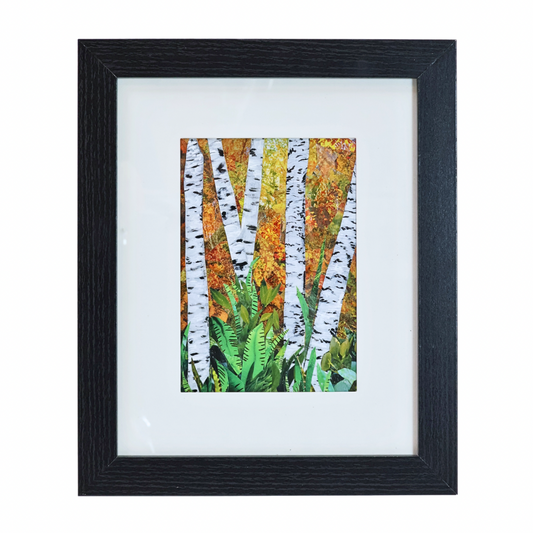 Birches 5x7 Framed