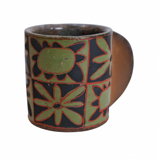Flower Mug Solid Handle