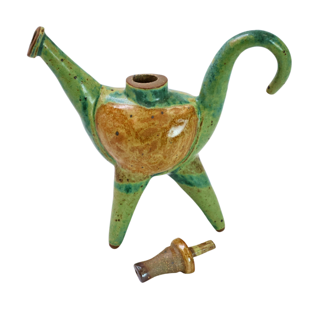 Small Green "Noop" Teapot