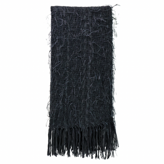 Handwoven Mohair Shawl/Wrap - Black