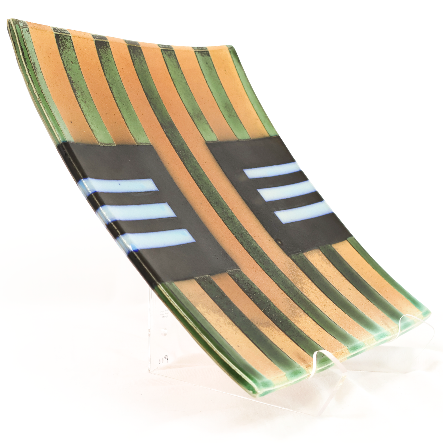 Wall Platter Grn/Blu/Brwn/Blk