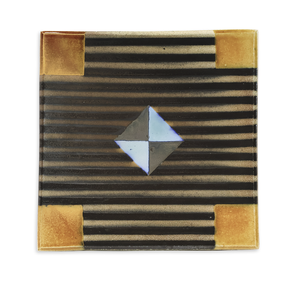 Square Stripe Platter