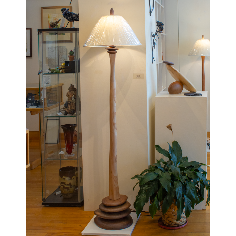 Floor Lamp in Walnut/Maple
