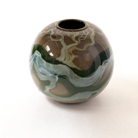 Round Vessel with Trees #1351