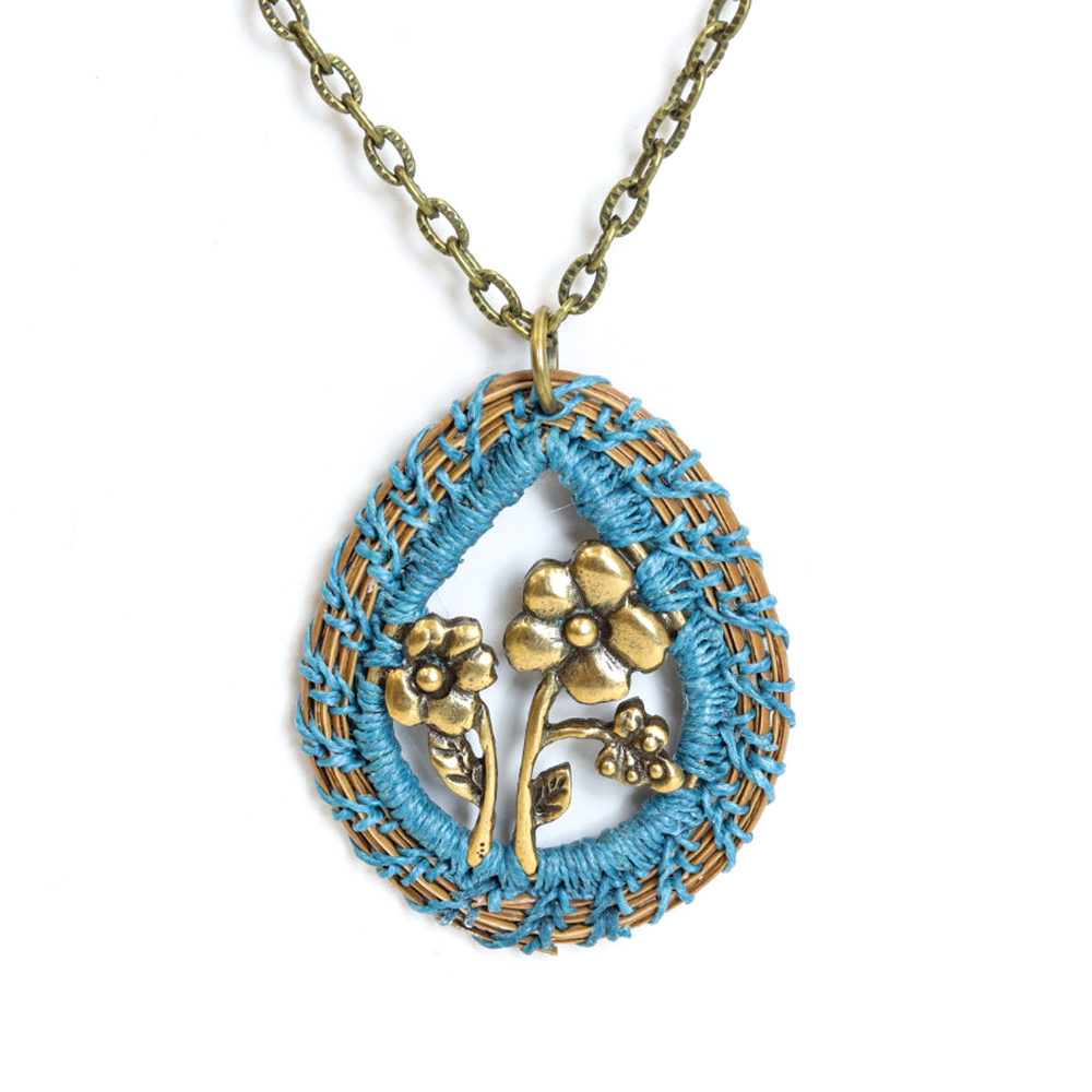 Pine Needle Pendant Necklace