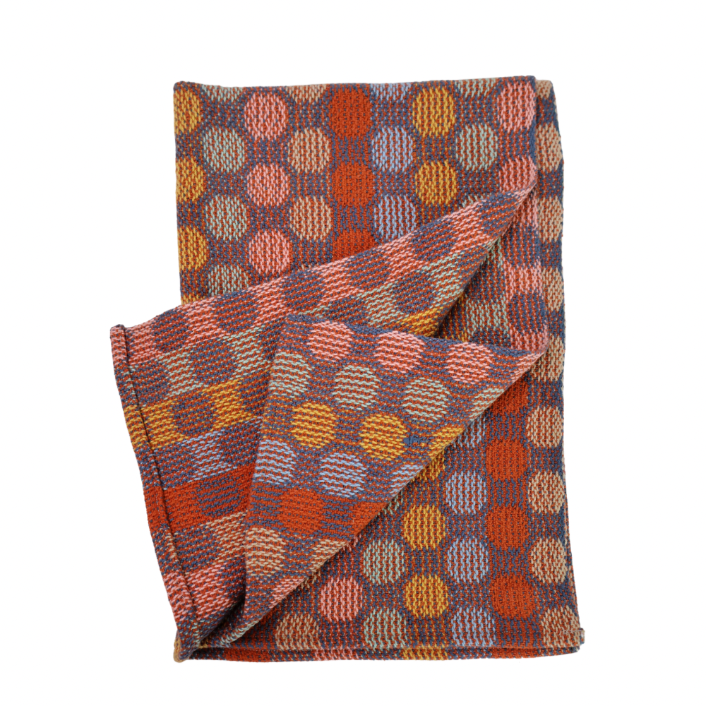 Handwoven Kitchen Towels - Red/Polka Dot