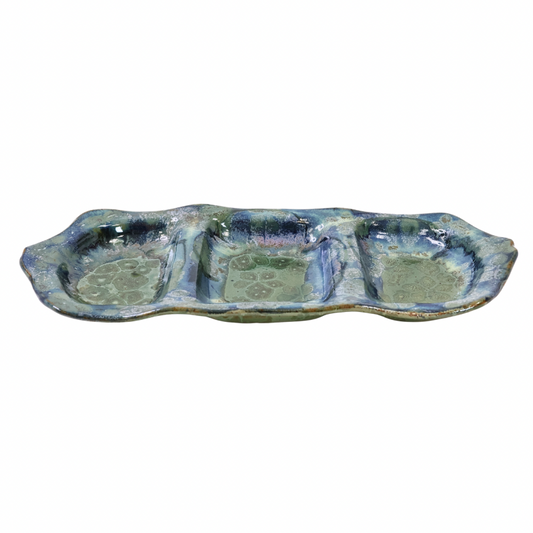 Muted Blues and Greens Trio Tray