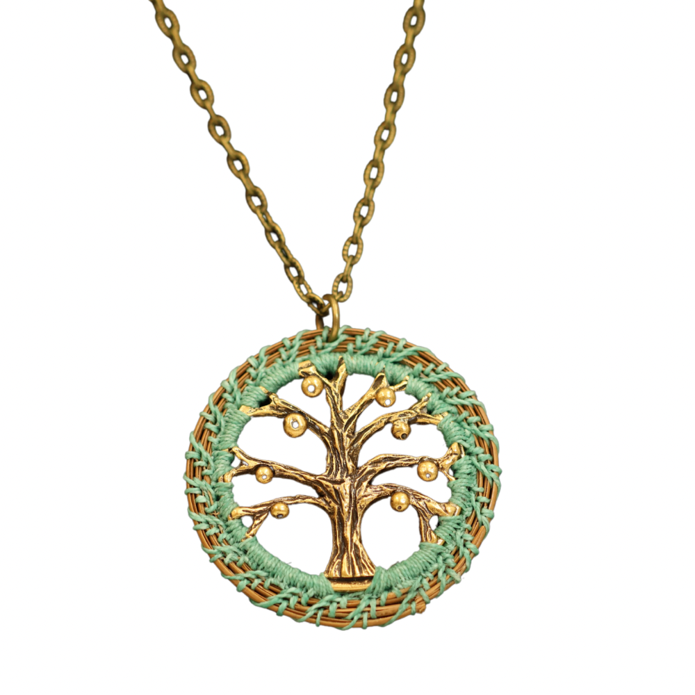 Pine Needle Pendant Necklace