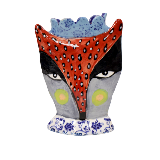 7" Animal Head Vase #4
