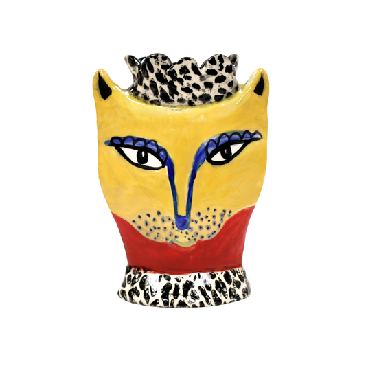 7" Animal Head Vase #1