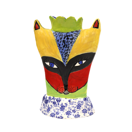 12" Animal Head Vase #2
