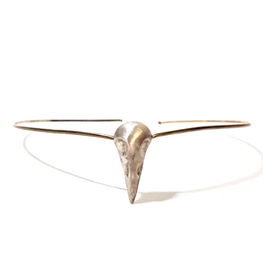 Crow Skull Diadem (Brass/Sil)