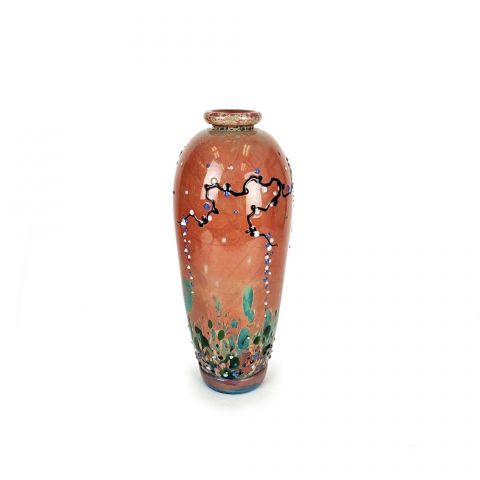 Tan Wisteria Vase II