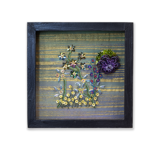 "In Bloom" shadow box