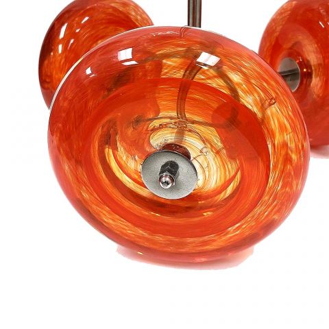 Large Orange Bead Lamp