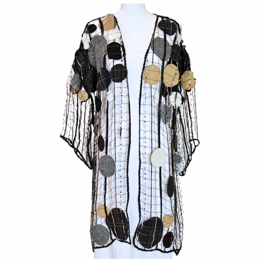 Jacket Black & Beige Circles