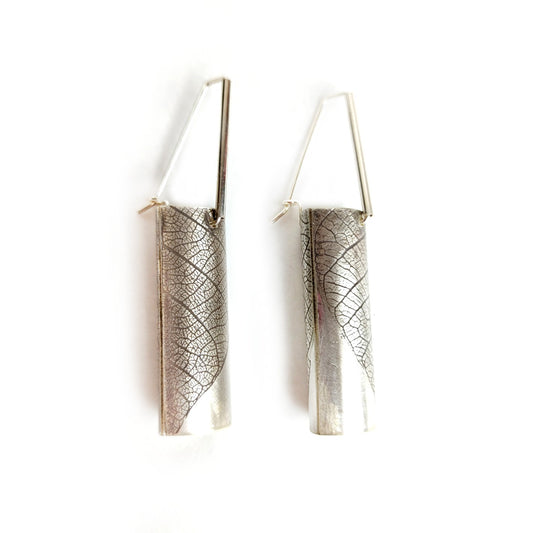 Leaf Statement Rectangle Earrings