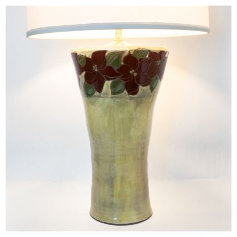 Rubies Set in Gold Lamp 26"