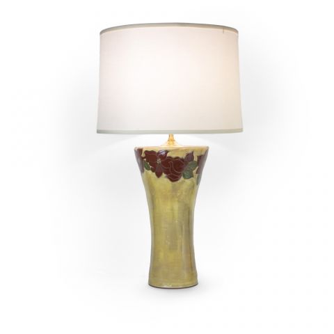 Rubies Set in Gold Lamp 28"