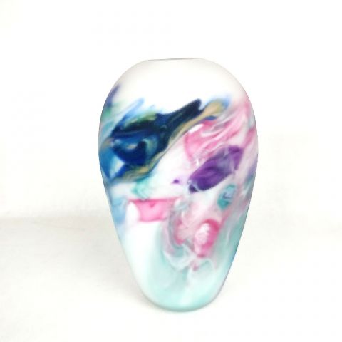 Pastel Swirl Vase